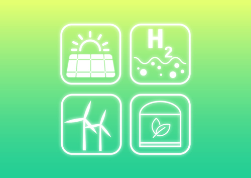 H2 storage solution icons