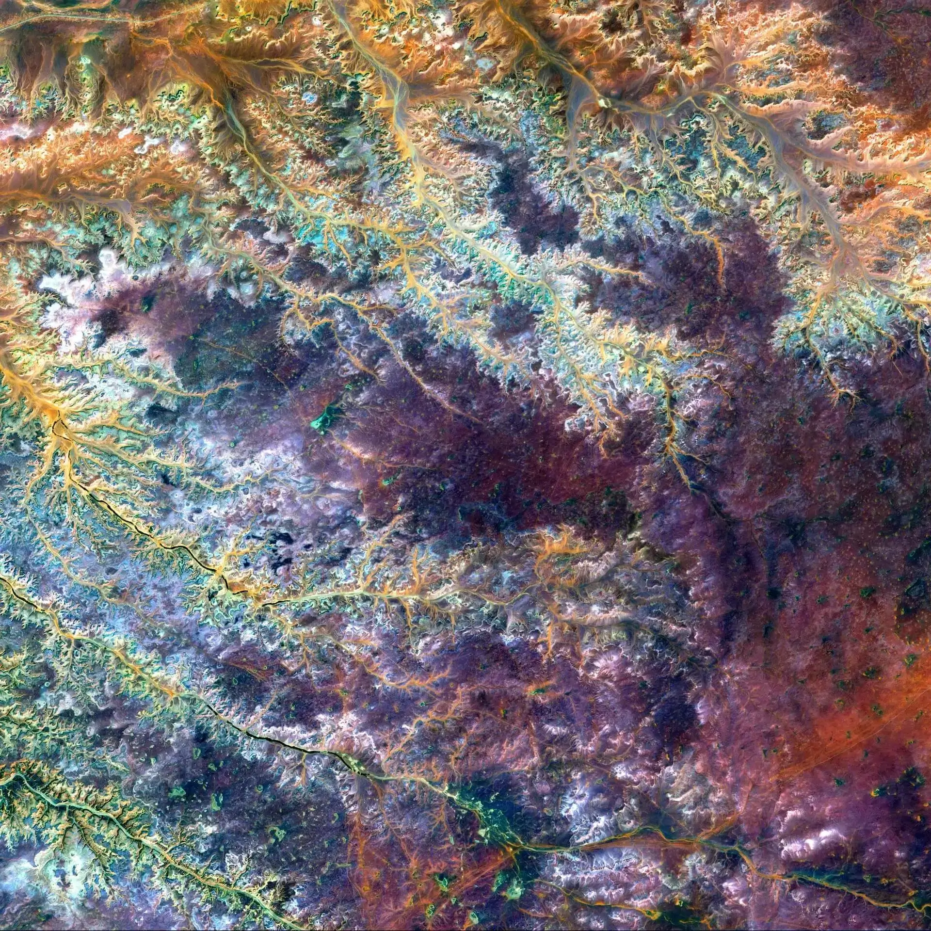 Image produced from Hyperspectral imaging (HSI) and remote sensing